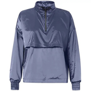 Oakley satin blue hooded SI Luxe Anorak Pullover Jacket size XL